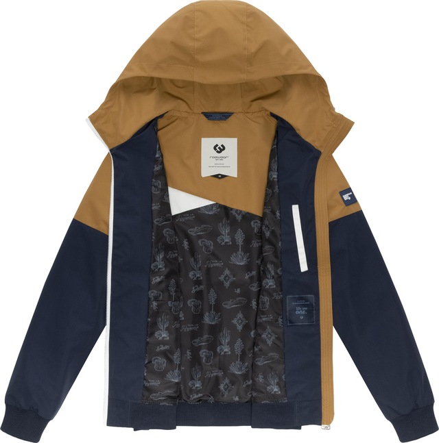 Ragwear Outdoorjacke »Renad« mit Kapuze Ultraleichte wasserdichte Herren Übergangsjacke mit Kapuze