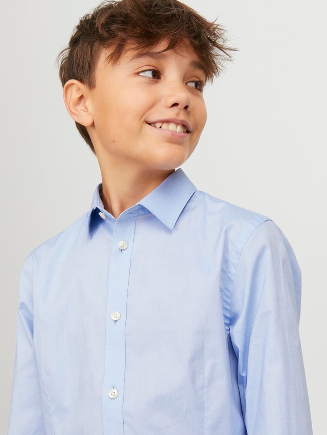Jack & Jones Junior Langarmhemd »JPRPARMA cool, elastisch, kombinierbar« Baumwollmischung, regular fit