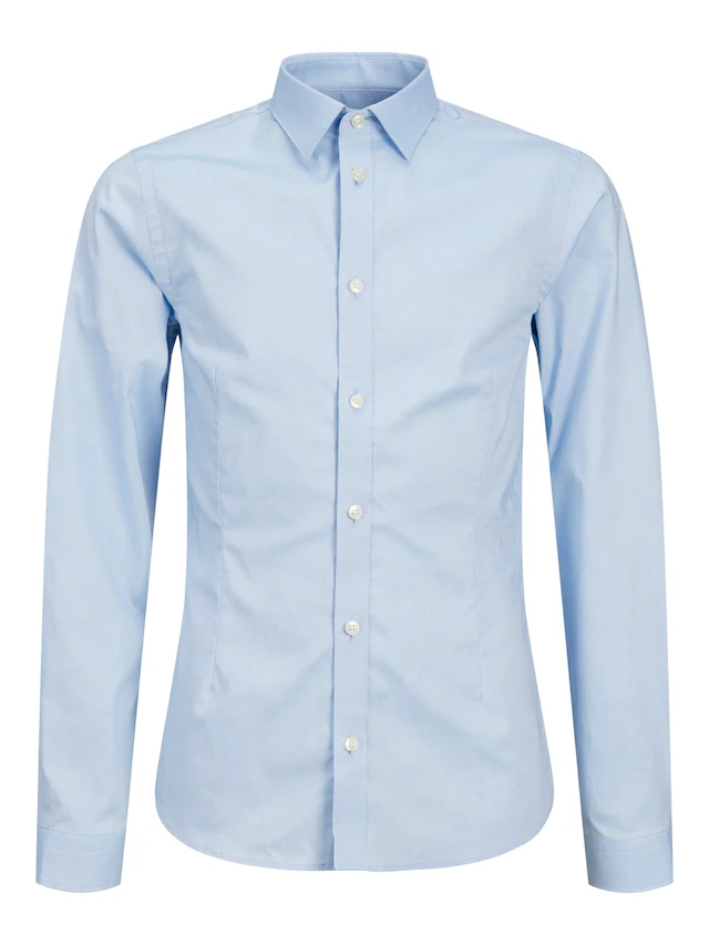 Jack & Jones Junior Langarmhemd »JPRPARMA cool, elastisch, kombinierbar« Baumwollmischung, regular fit