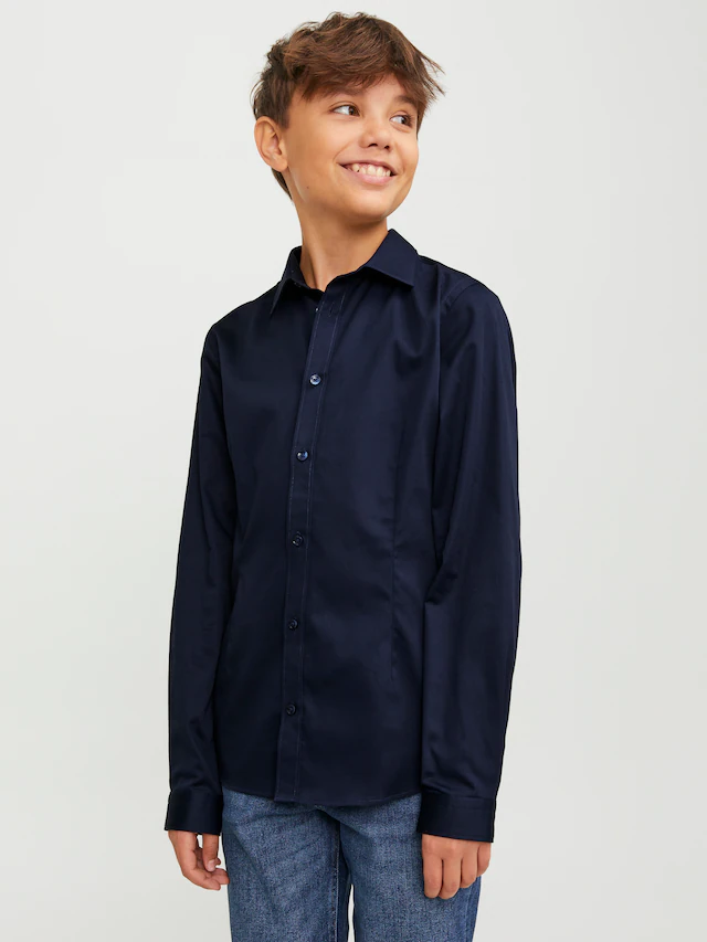 Jack & Jones Junior Langarmhemd »JPRPARMA cool, elastisch, kombinierbar« Baumwollmischung, regular fit