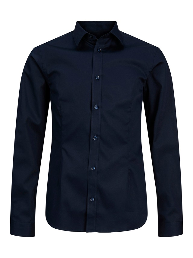 Jack & Jones Junior Langarmhemd »JPRPARMA cool, elastisch, kombinierbar« Baumwollmischung, regular fit