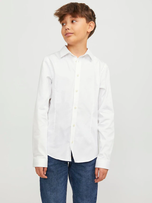 Jack & Jones Junior Langarmhemd »JPRPARMA cool, elastisch, kombinierbar« Baumwollmischung, regular fit
