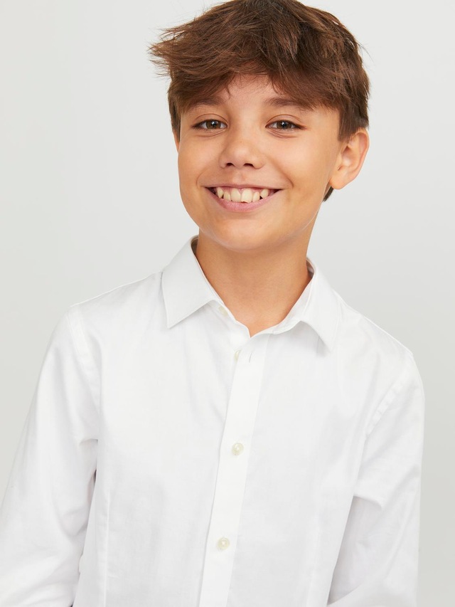 Jack & Jones Junior Langarmhemd »JPRPARMA cool, elastisch, kombinierbar« Baumwollmischung, regular fit