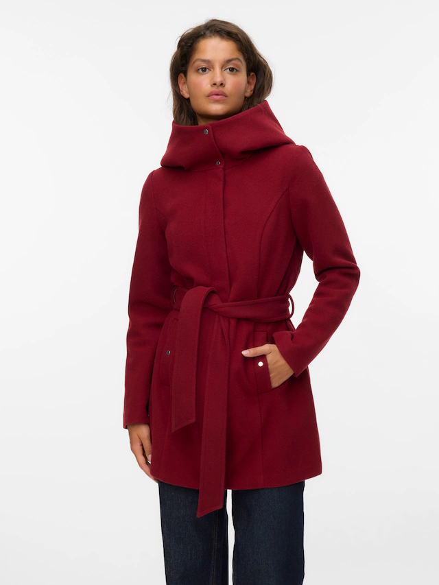 Vero Moda Langjacke »VMPOPLIVA JACKET GA BOO« mit Kapuze Kunstfaser, regular fit