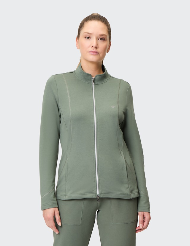 Joy Sportswear Sweatjacke »DORIT« mit Reißverschluss, Langarm, aus Baumwolle, Polyester und Elasthan