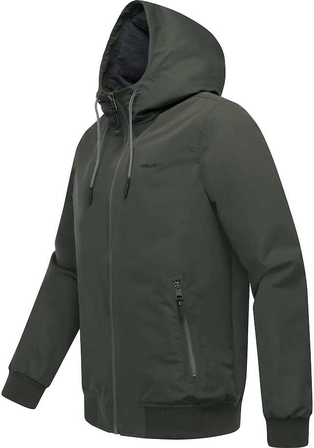 Ragwear Outdoorjacke »Perci« mit Kapuze Stylische Herren Übergangsjacke mit großer Kapuze