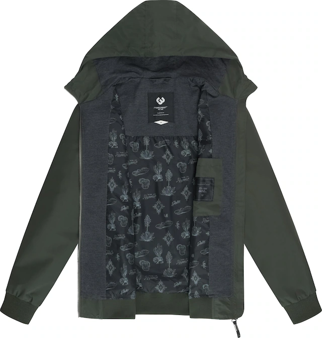 Ragwear Outdoorjacke »Perci« mit Kapuze Stylische Herren Übergangsjacke mit großer Kapuze