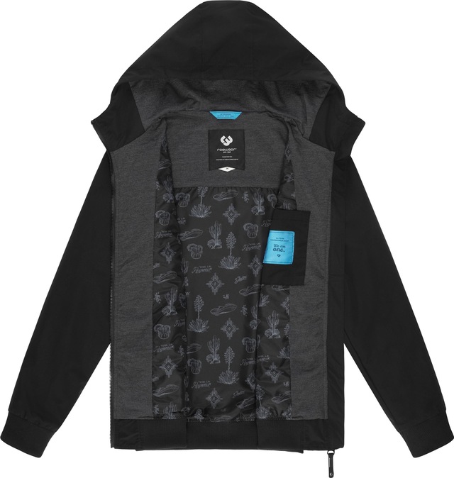 Ragwear Outdoorjacke »Perci« mit Kapuze Stylische Herren Übergangsjacke mit großer Kapuze