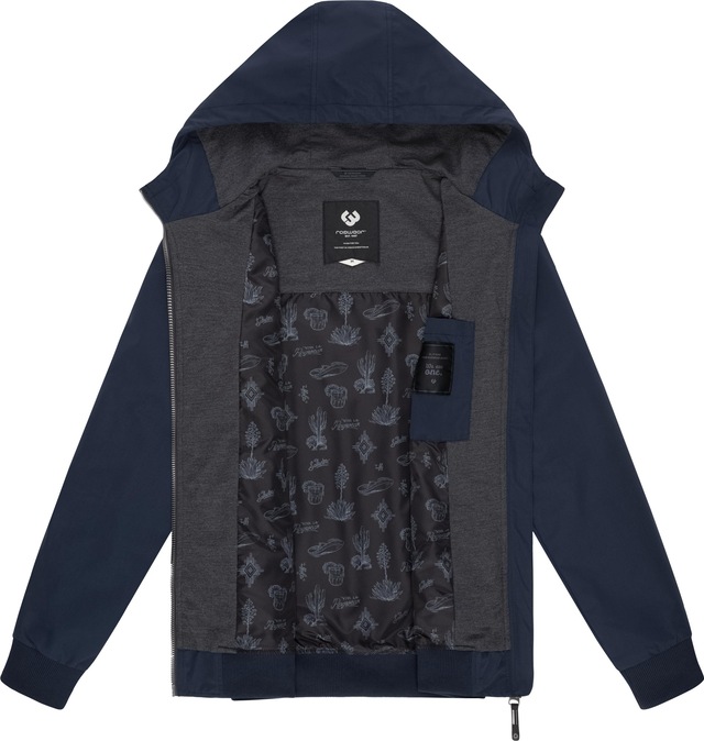 Ragwear Outdoorjacke »Perci« mit Kapuze Stylische Herren Übergangsjacke mit großer Kapuze