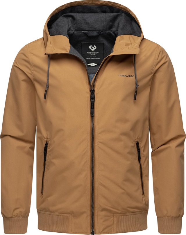Ragwear Outdoorjacke »Perci« mit Kapuze Stylische Herren Übergangsjacke mit großer Kapuze