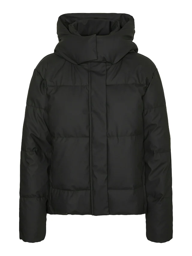 Vero Moda Steppjacke »VMGRETAKYLIE SHORT COATED JACKET NOOS« mit Kapuze Lederimitat