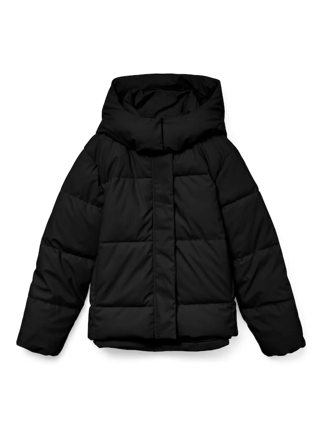 Vero Moda Steppjacke »VMGRETAKYLIE SHORT COATED JACKET NOOS« mit Kapuze Lederimitat