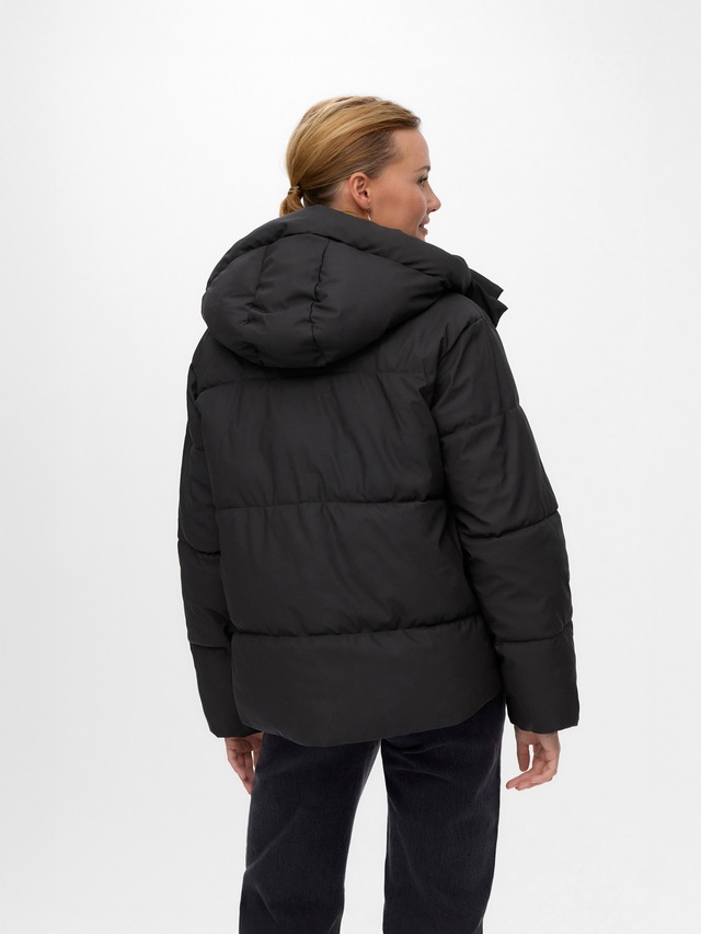 Vero Moda Steppjacke »VMGRETAKYLIE SHORT COATED JACKET NOOS« mit Kapuze Lederimitat
