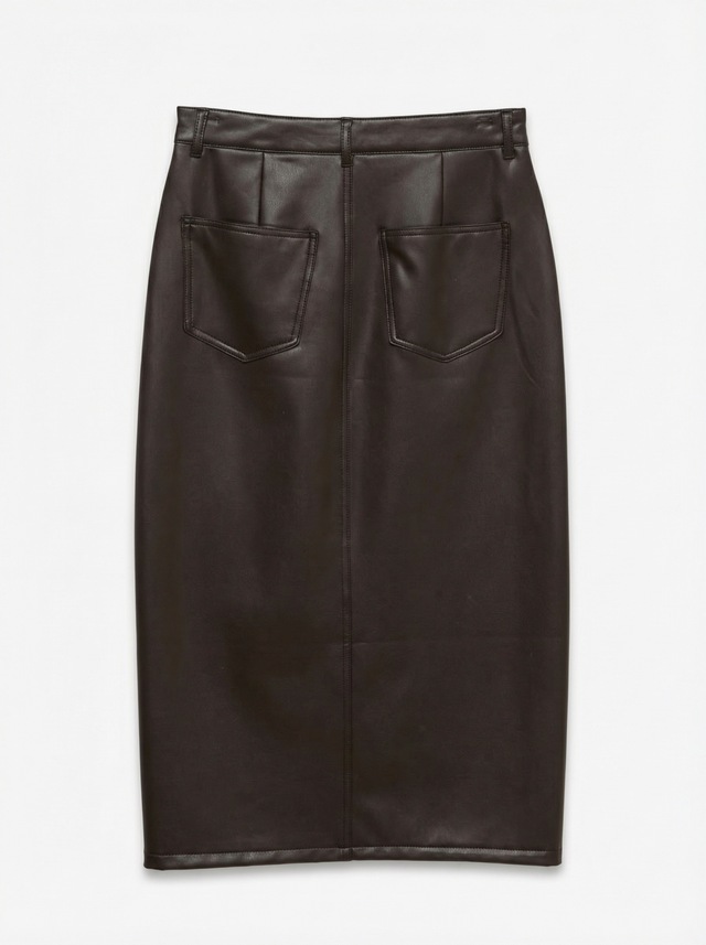 Vero Moda Lederimitatrock »VMVERI HR CALF PL SKIRT NOOS« Lederimitat, mit Stretch, high waist