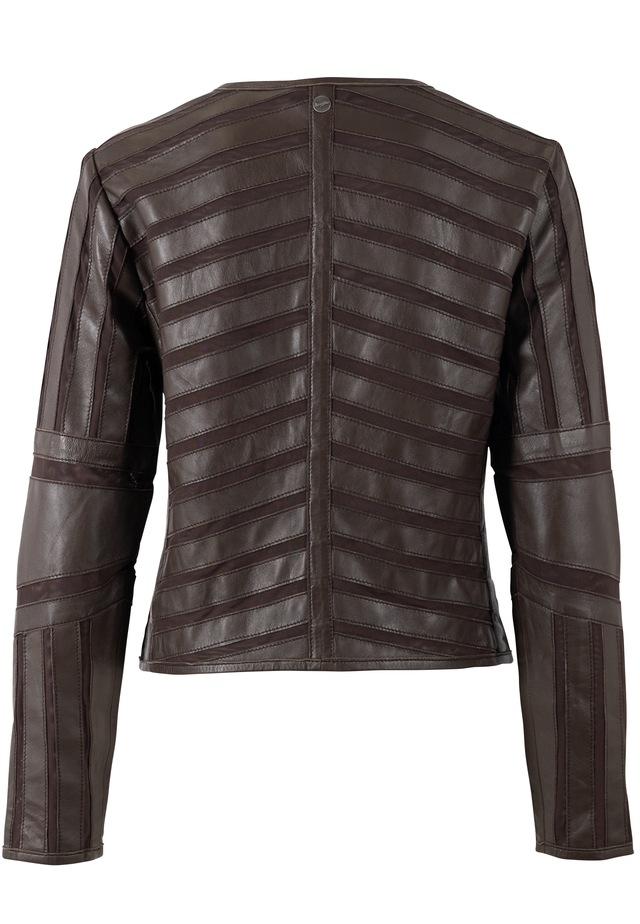 Mauritius Lederjacke »MWSuri« im Materialmix, Mesh-Einsätze