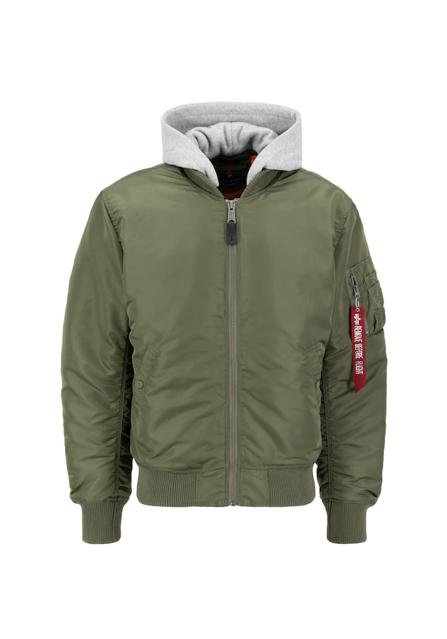Alpha Industries Bomberjacke »MA-1 Zip Hood Back EMB«