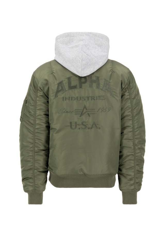 Alpha Industries Bomberjacke »MA-1 Zip Hood Back EMB«
