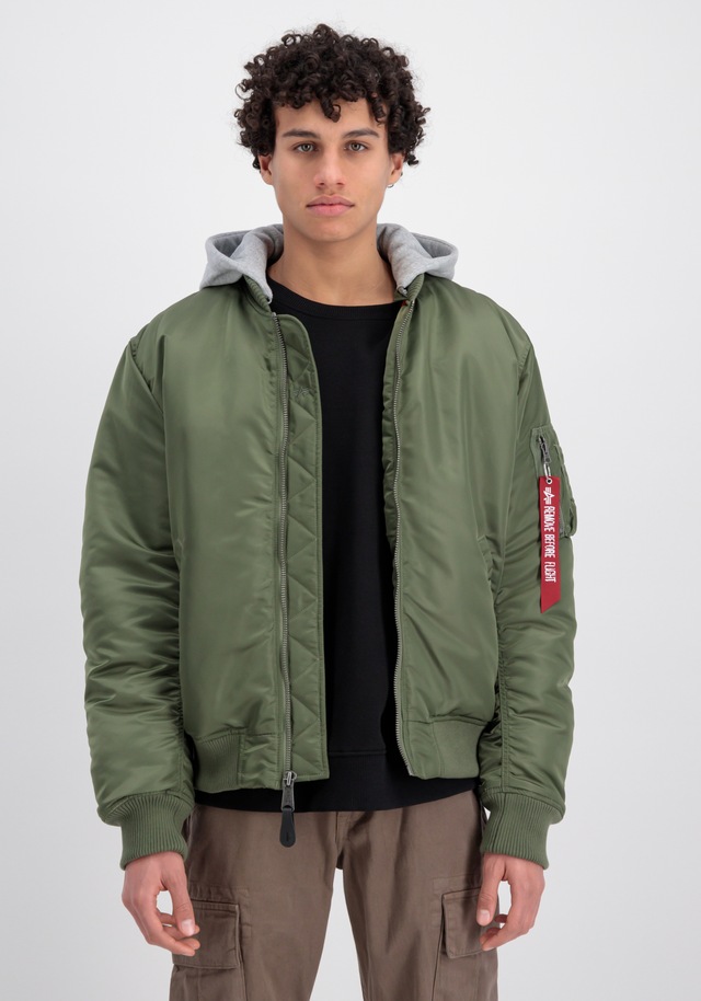 Alpha Industries Bomberjacke »MA-1 Zip Hood Back EMB«