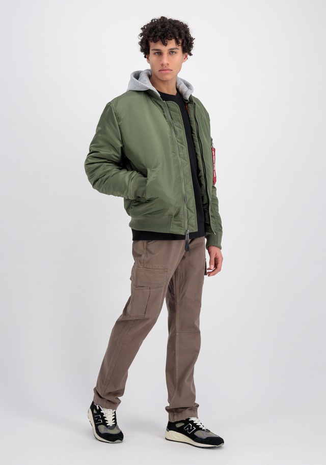 Alpha Industries Bomberjacke »MA-1 Zip Hood Back EMB«
