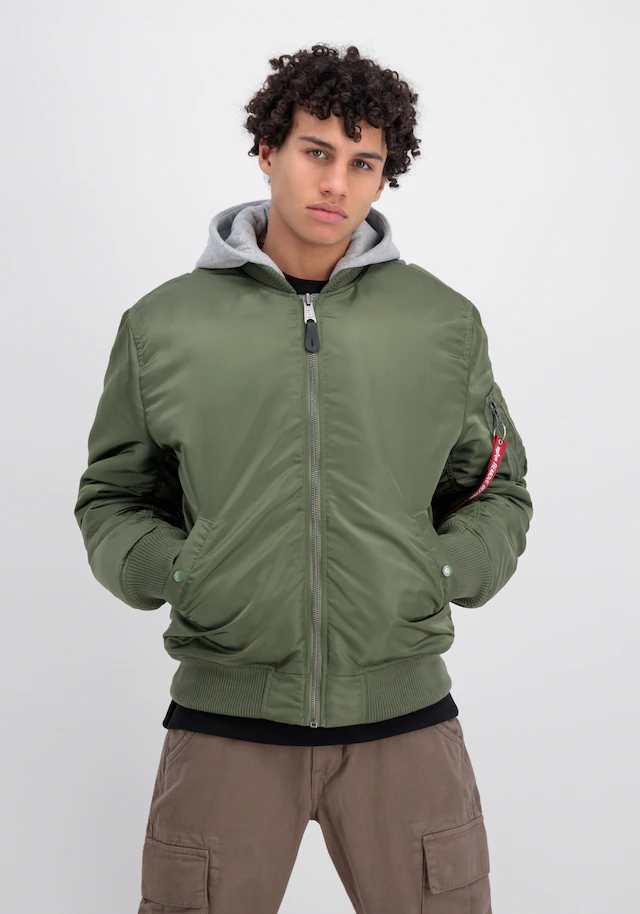 Alpha Industries Bomberjacke »MA-1 Zip Hood Back EMB«