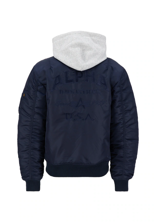 Alpha Industries Bomberjacke »MA-1 Zip Hood Back EMB«