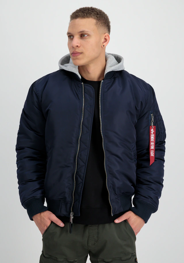 Alpha Industries Bomberjacke »MA-1 Zip Hood Back EMB«