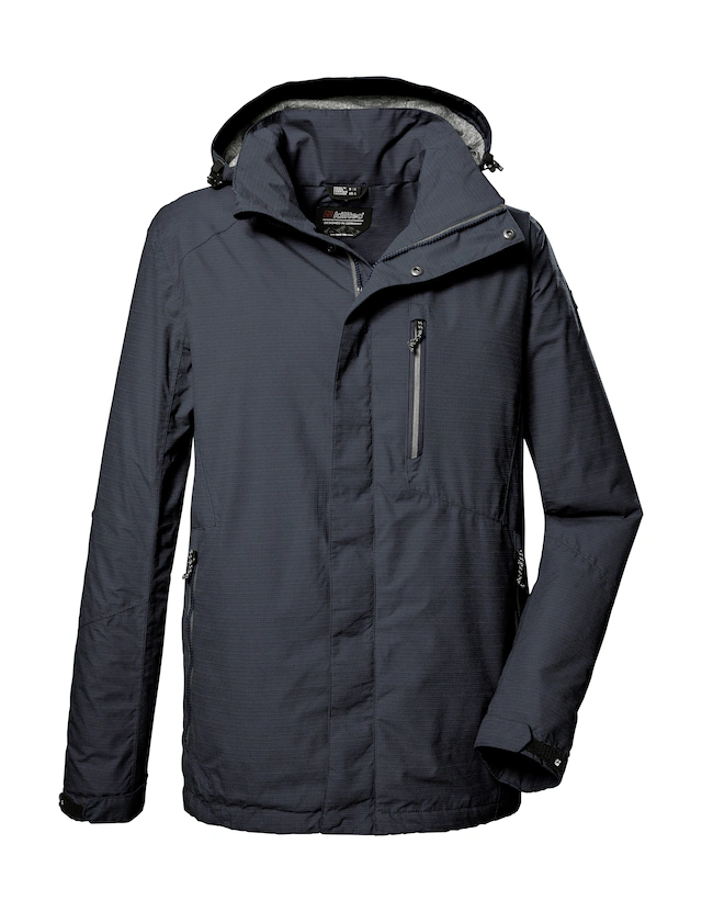 Killtec Outdoorjacke »KOS 256 MN JCKT_CARLEB« Wind- und wasserdichte Herrenjacke mit abnehmbarer Kapuze