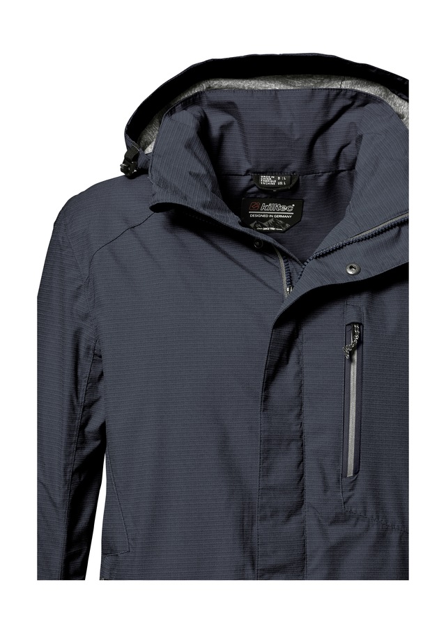 Killtec Outdoorjacke »KOS 256 MN JCKT_CARLEB« Wind- und wasserdichte Herrenjacke mit abnehmbarer Kapuze