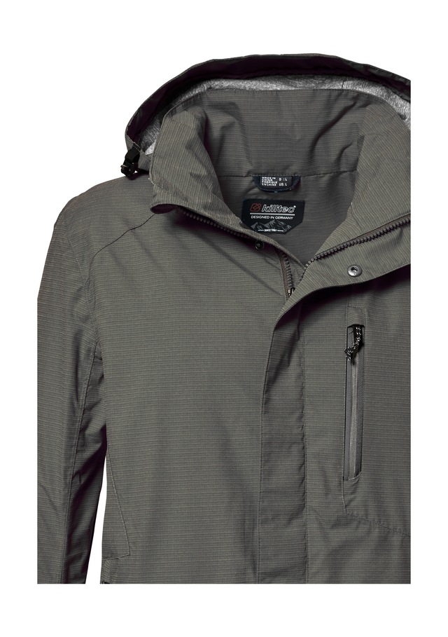 Killtec Outdoorjacke »KOS 256 MN JCKT_CARLEB« Wind- und wasserdichte Herrenjacke mit abnehmbarer Kapuze