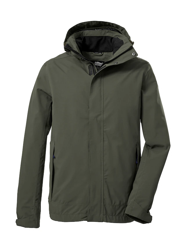 Killtec Funktionsjacke »KOS 87 KG MN JCKT« Wasser- und winddichte Herrenjacke mit verstellbarer Kapuze