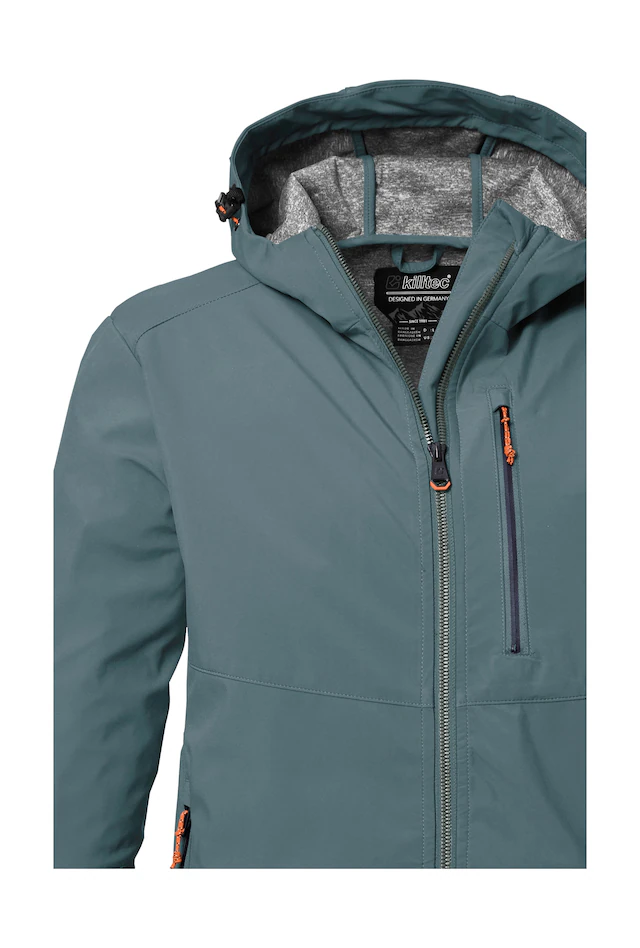 Killtec Softshelljacke »KOS 259 MN SFTSHLL JCKT« Wasserabweisende Softshelljacke mit verstellbarer Kapuze
