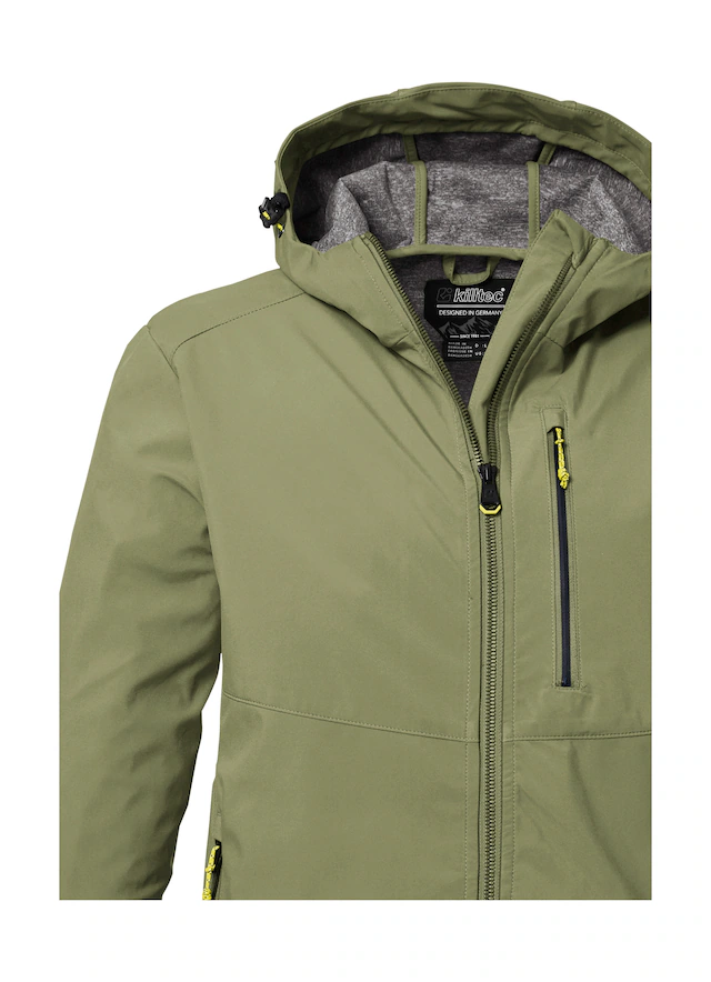 Killtec Softshelljacke »KOS 259 MN SFTSHLL JCKT« Wasserabweisende Softshelljacke mit verstellbarer Kapuze