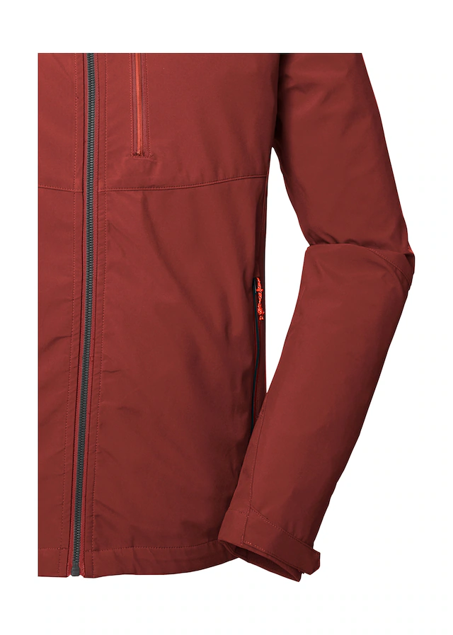 Killtec Softshelljacke »KOS 259 MN SFTSHLL JCKT« Wasserabweisende Softshelljacke mit verstellbarer Kapuze