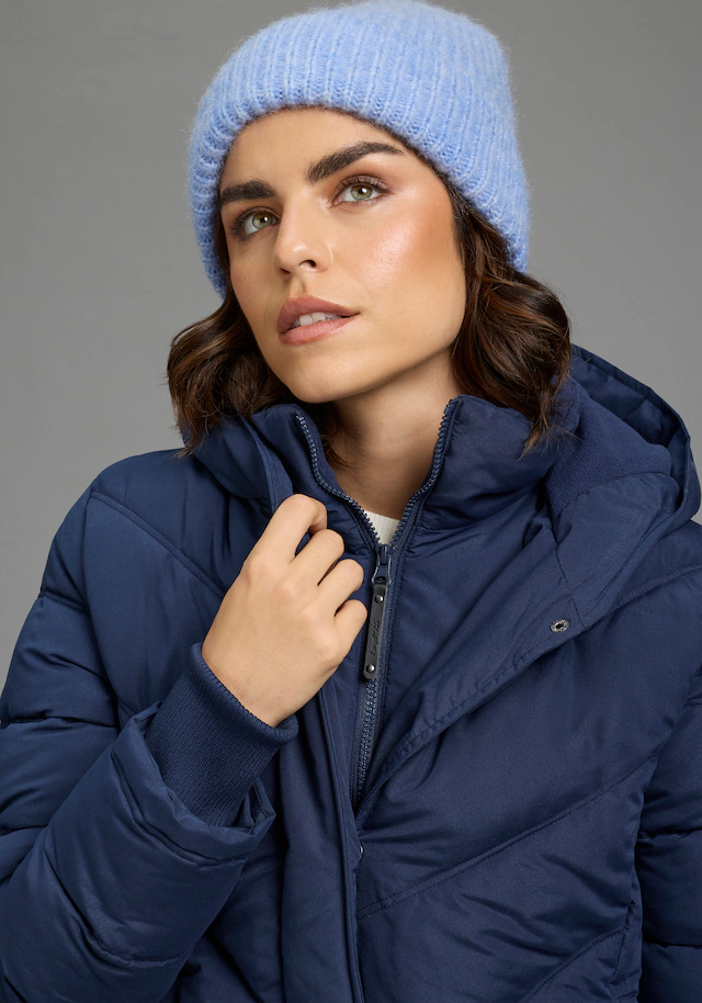 KangaROOS Winterjacke mit Kapuze mit hochschließendem Kragen, gefütterte Kapuze