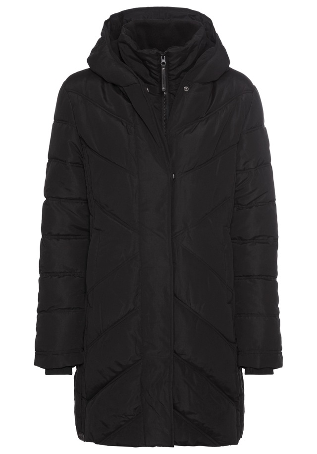 KangaROOS Winterjacke mit Kapuze mit hochschließendem Kragen, gefütterte Kapuze