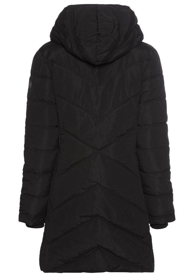 KangaROOS Winterjacke mit Kapuze mit hochschließendem Kragen, gefütterte Kapuze