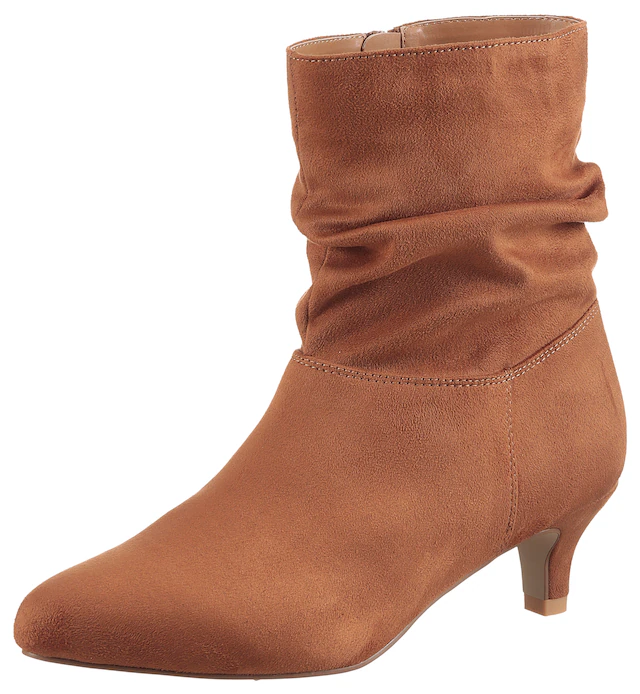 Aniston SHOES Stiefelette Ankleboots mit slouchy Schaft und Reißverschluss