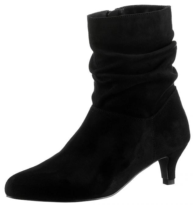Aniston SHOES Stiefelette Ankleboots mit slouchy Schaft und Reißverschluss