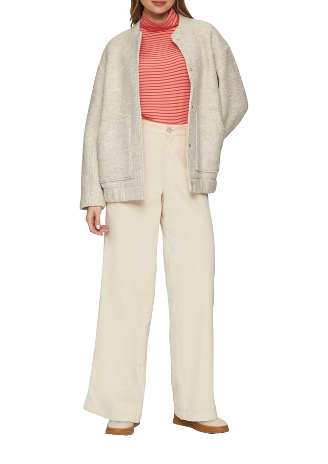 s.Oliver Rollkragenpullover mit Streifenmuster