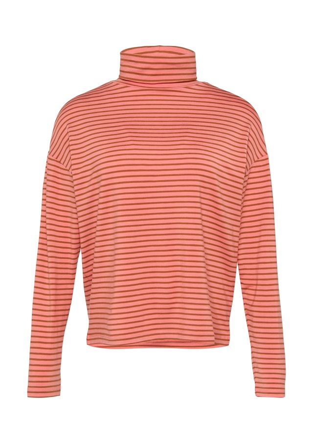 s.Oliver Rollkragenpullover mit Streifenmuster