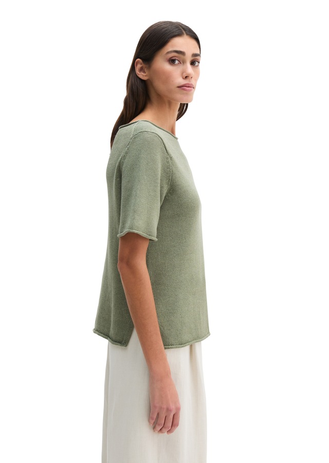 Marc O'Polo Strickpullover »aus Organic-Cotton-Leinen-Mix«