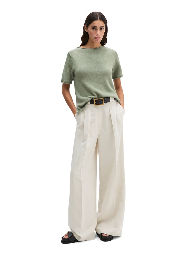Marc O'Polo Strickpullover »aus Organic-Cotton-Leinen-Mix«
