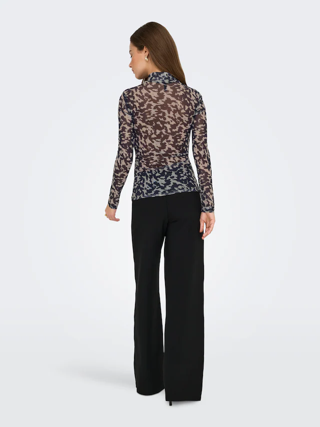 ONLY Langarmshirt »ONLERICA LIFE MESH L/S TOP JRS NOOS« Kunstfaser mit Stretch, regular fit