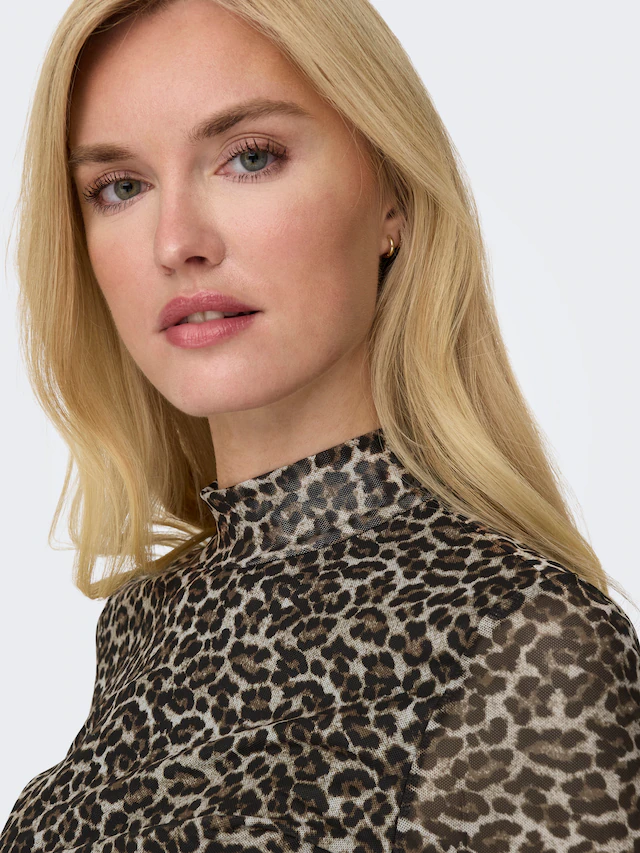 ONLY Langarmshirt »ONLERICA LIFE MESH L/S TOP JRS NOOS« Kunstfaser mit Stretch, regular fit