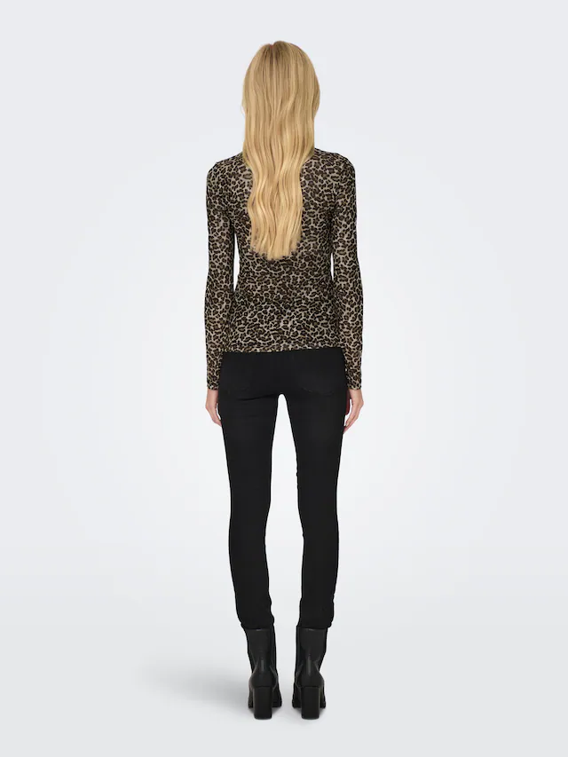 ONLY Langarmshirt »ONLERICA LIFE MESH L/S TOP JRS NOOS« Kunstfaser mit Stretch, regular fit