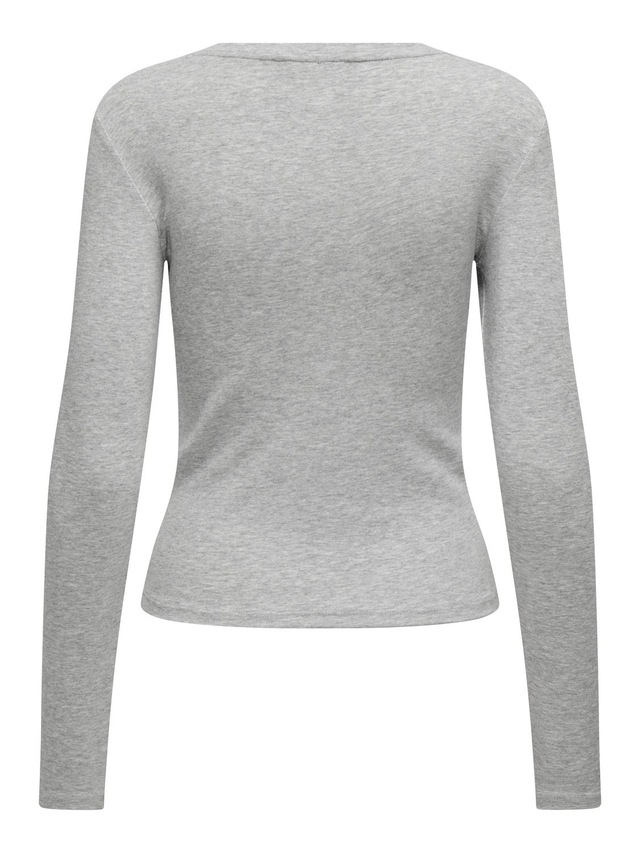 ONLY Langarmshirt »ONLRILEY O-NECK L/S TOP JRS« Baumwollmischung