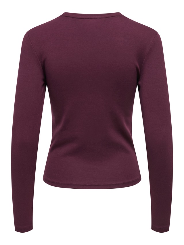 ONLY Langarmshirt »ONLRILEY O-NECK L/S TOP JRS« Baumwollmischung