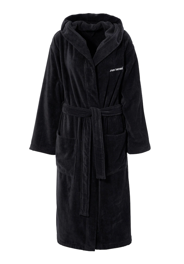 Bruno Banani Unisex-Bademantel »Daniel, ideal für Sauna & Spa, Hotelbademantel, Morgenmantel« 1 Stk. Damen & Herren Bademantel, lang, mit Taschen, S-5XL