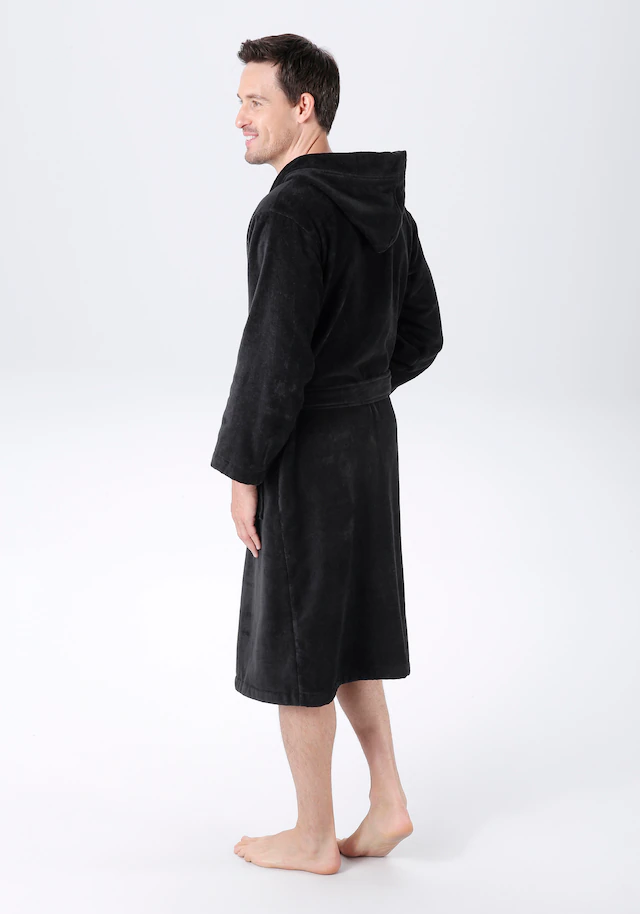 Bruno Banani Unisex-Bademantel »Daniel, ideal für Sauna & Spa, Hotelbademantel, Morgenmantel« 1 Stk. Damen & Herren Bademantel, lang, mit Taschen, S-5XL