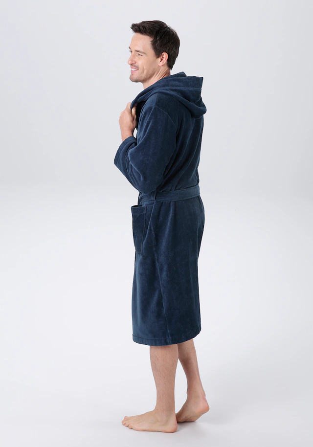 Bruno Banani Unisex-Bademantel »Daniel, ideal für Sauna & Spa, Hotelbademantel, Morgenmantel« 1 Stk. Damen & Herren Bademantel, lang, mit Taschen, S-5XL